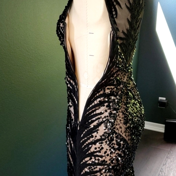 Beaded Black Formal Gown - Picture 6 of 14